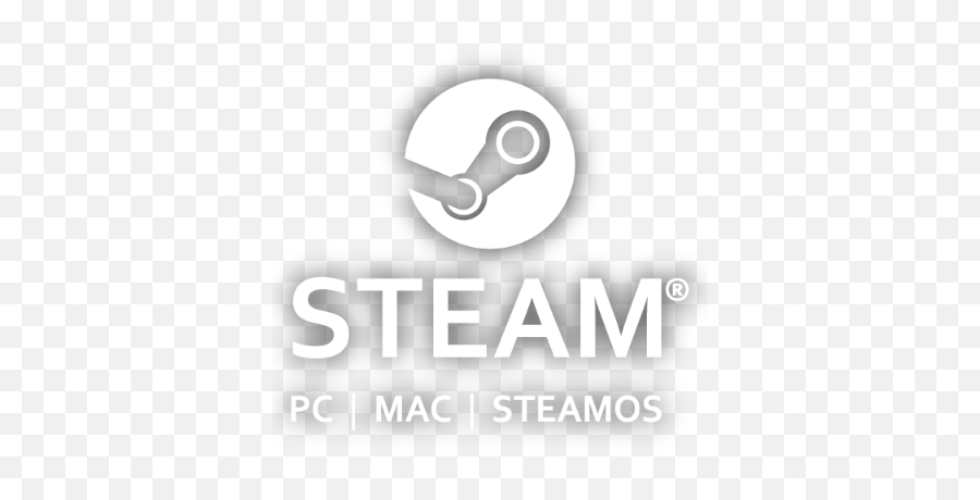 white steam logo transparent