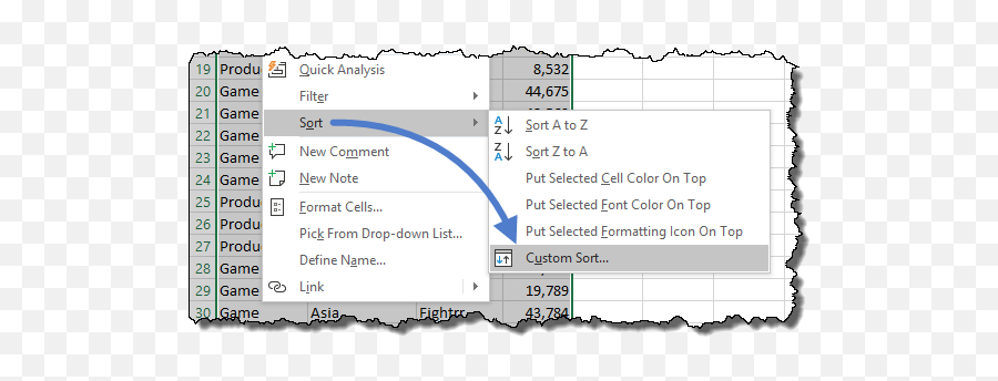 Excel Sort By Value Color Icon Own List U0026 How To Unsort Png Dialog Box