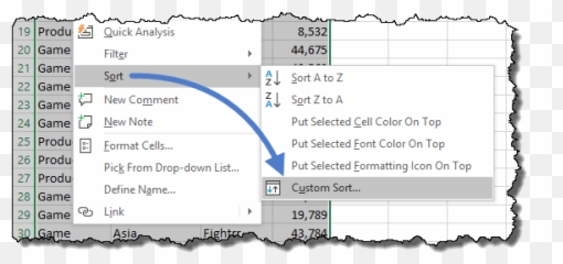 Excel Sort By Value Color Icon Own List U0026 How To Unsort Png