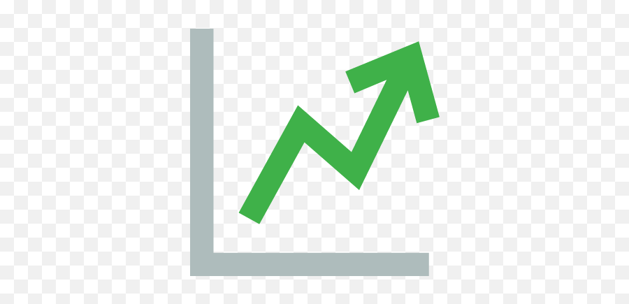 Trending Up Arrow - Graph Arrow Up Transparent Png,Green Up Arrow Icon