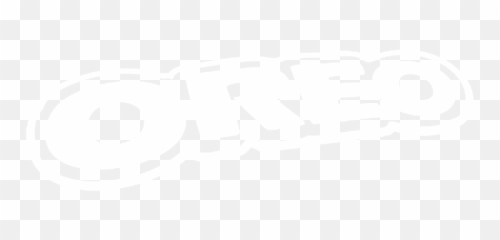 Oreo - Logo Black And White png