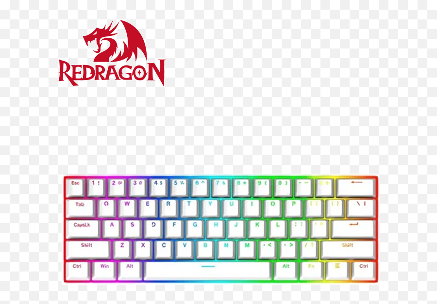 Teclado Gaming Redragon Dragonborn White K630w - Rgb Switch Brown Rgb Spc Gear Gk630k White Png,Dragonborn Icon