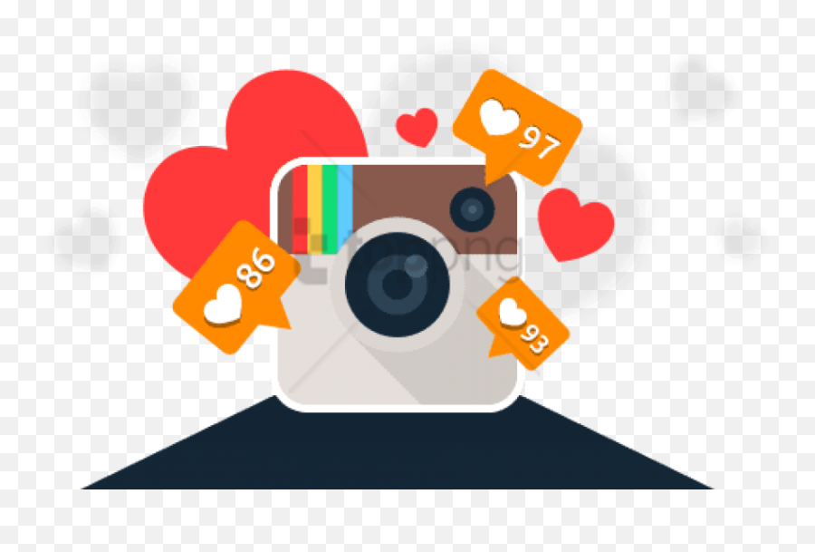 Instagram Logo Png Hd With Like Icon - Instagram Likes And Comments Png,Instagram Likes Icon