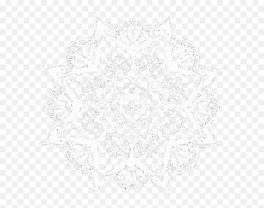 Download Mandala Indian White Doily Iconoverlays Overlays - Decorative Png,Line Art Instagram Icon