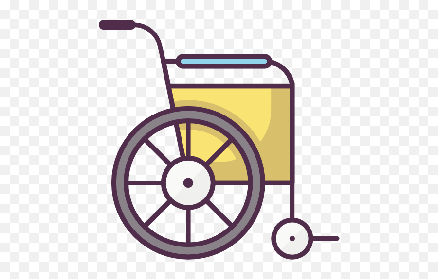 Medical Wheelchair Free Icon Of Medicine Vol9icons - Robot Speak Icon Png,Wheelchair Icon Vector