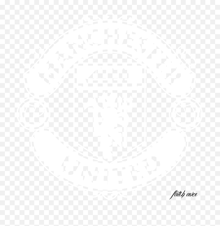 Logo Black And White Vector Png Image - Manchester United Logo White,Man United Logo