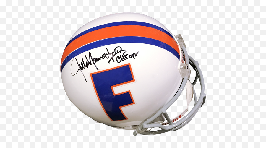 Jack Youngblood Autographed Florida Gators Throwback White Png Riddell Speed Icon Vs