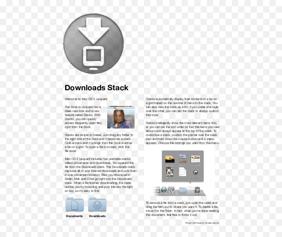 Pdf Downloads Stack Documents Welcome To Mac Os X - Language Png,Delete Item Icon