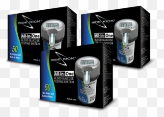 Sidekick All - InOne Blood Glucose Testing System Pack of 3 Meter png