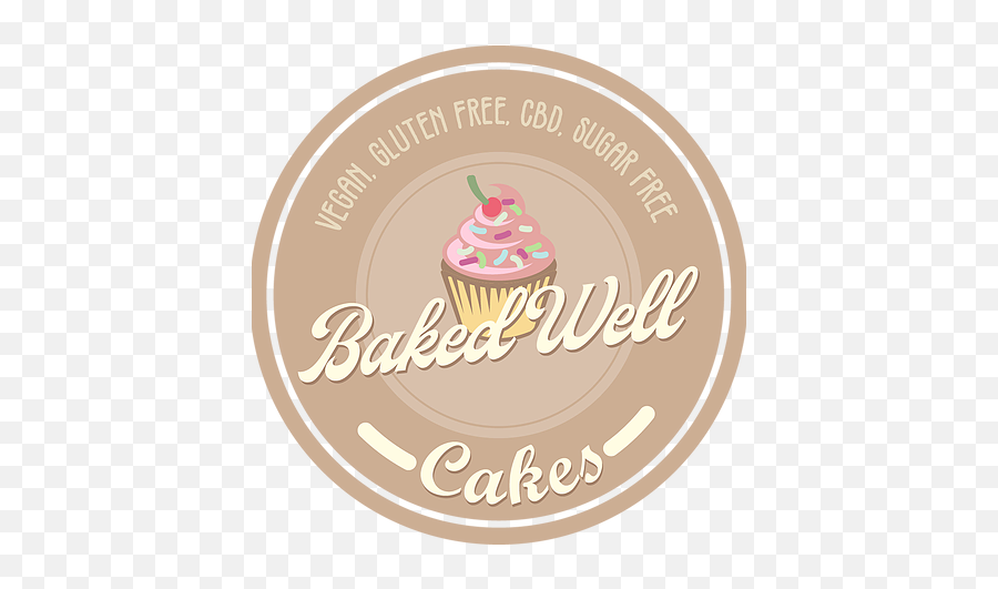 Baked Well Cakes Vegan Gluten Free Sugar Cbd - Cupcake Png,Baking Png