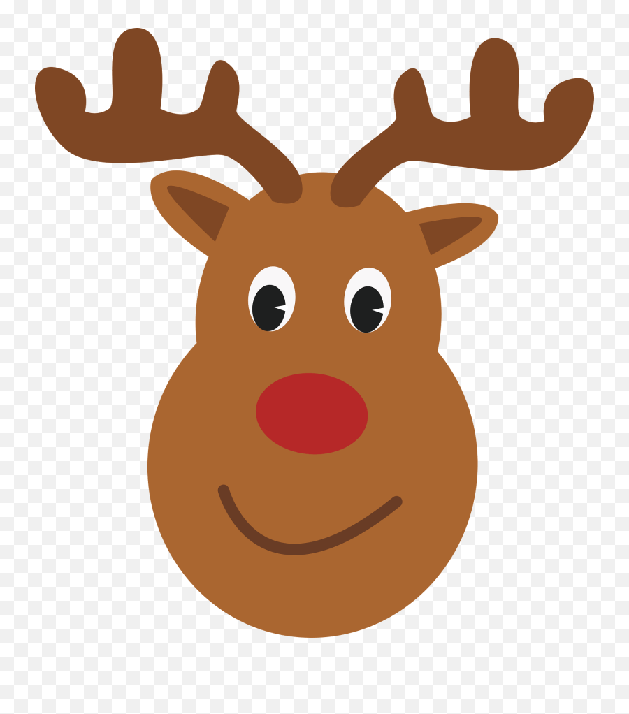 Rudolph Christmas Transparent Images - Reindeer Face Png,Rudolph Png