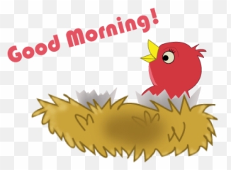 Free Clipart Black And White Stock - Transparent Good Morning Png