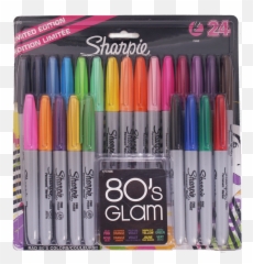 Sharpie 80s Glam Marker 24 Colors - Sharpie Pastel Png,Sharpie Png