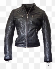 Ladies Leather Jacket Rihanna In Black Cognac Red - Damen Bikerjacke Schwarz Png,Rihanna Png