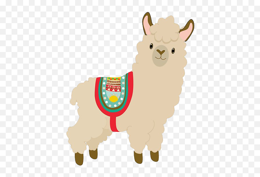 Llamas Sin Fondo Clipart Png - Cute No Prob Llama Cartoon,Llama Png