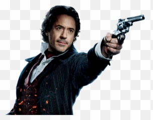 Robert Downey Jr Sherlock Holmes Transparent Png All - Sherlock Holmes A Game,Revolver Transparent