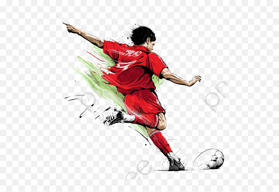 Download Free Png Soccer Player Clipart Hand - Soccer Player Art Png,Soccer Ball Clipart Png