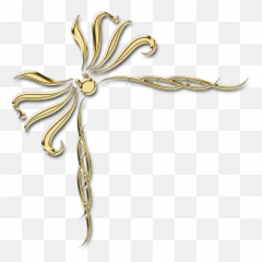 Corner Border Png - Golden Corner Border Png Vector