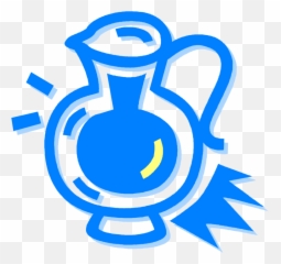 Download Hd Vector Illustration Of Water Pitcher Jug Liquid - Emblem Png,Water Pitcher Png