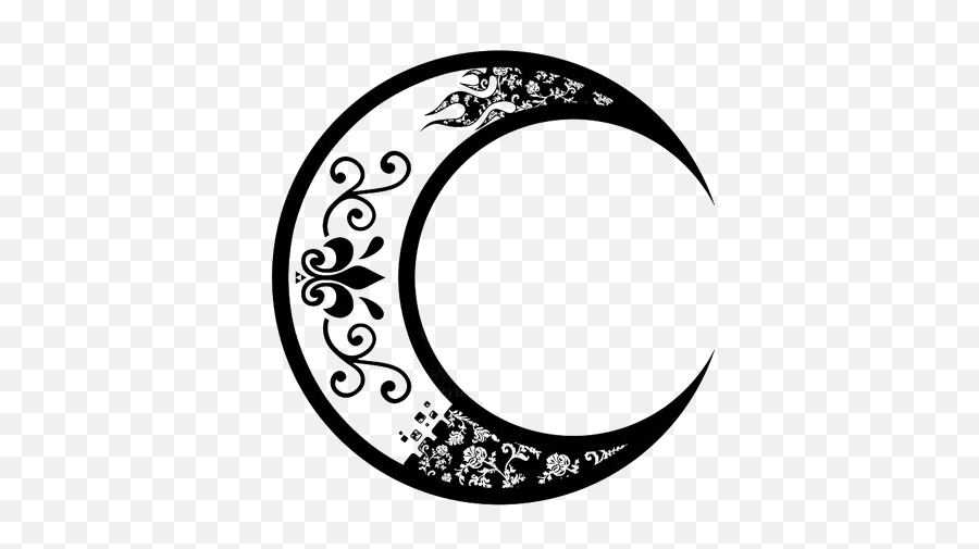 Download Free Png Half Moon Image - Dlpngcom Moon And Tree Tattoo,Crescent Moon Transparent Background