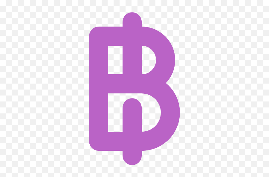 Baht Exchange Money Symbol Currency Icon - Bold Purple Png,Money Symbol Transparent