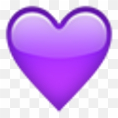 Lila Purple Emoji Apple Freetoedit - Purple Heart Emoji Transparent Png,Heart Emojis Png