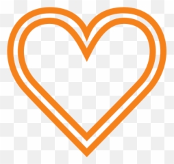 Heart Icon Orange - png