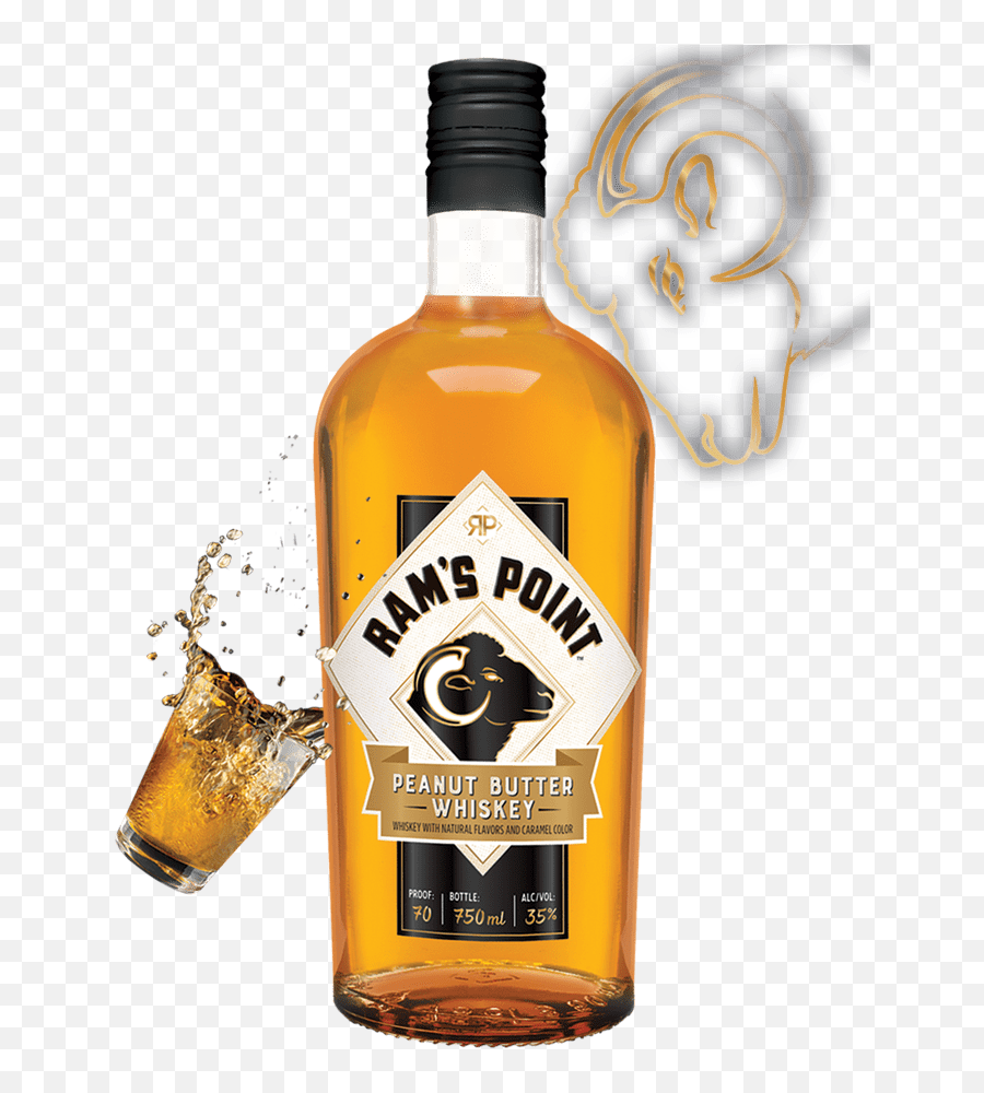 Peanut Butter Whiskey Hd Png Download - Rams Point Peanut Butter Whiskey,Shot Png