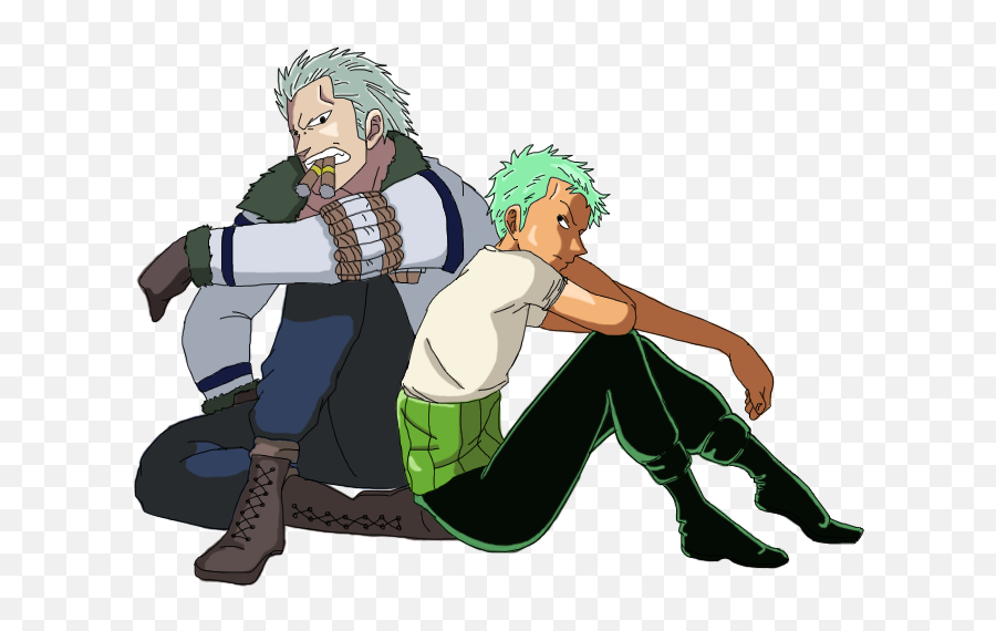 Smoker And Zoro Without Background By Darkangelxvegeta - One Captain Smoker And Zoro Png,Vegeta Transparent Background