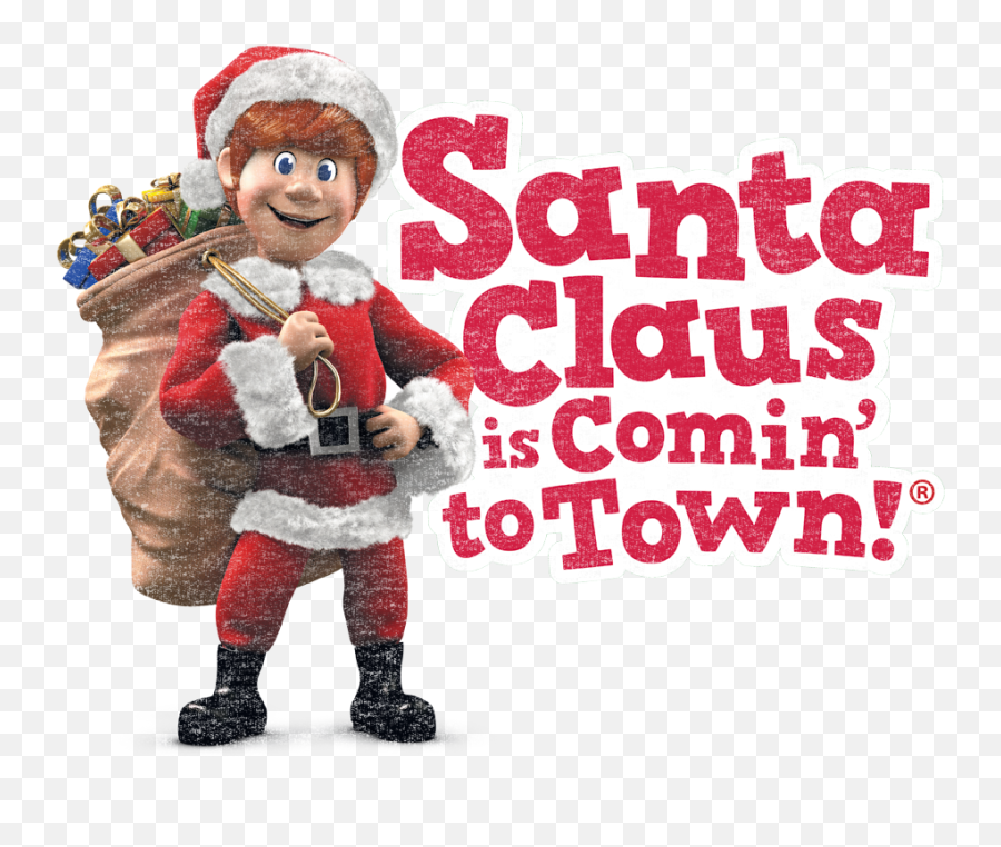 Download Transparent Pink Santa Hat Png - Santa Claus Is Santa Claus Is Comin To Town Logo,Santa Claus Transparent