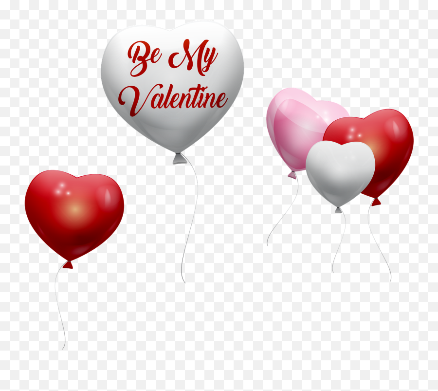 Valentine Balloons Heart - Free Image On Pixabay Red Pink White Heart Balloons Png,Heart Balloon Png
