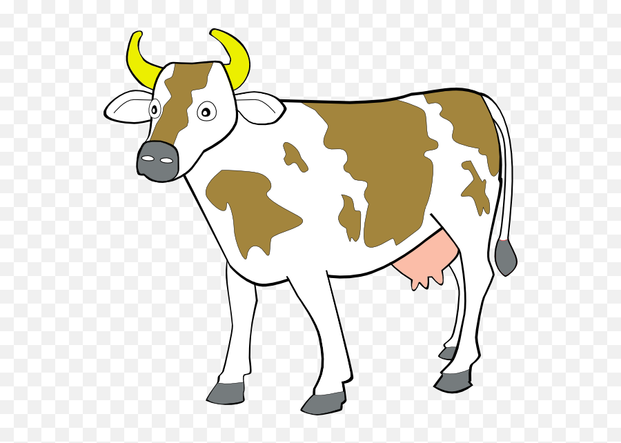 Cow 7 Clip Art - Clip Art Of Cow Png,Cow Clipart Png