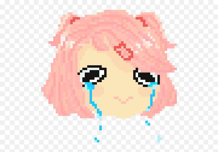 Download Hd Natsuki Sad - Sad Natsuki Transparent Png Image Anime Girl Pixel Art,Natsuki Png