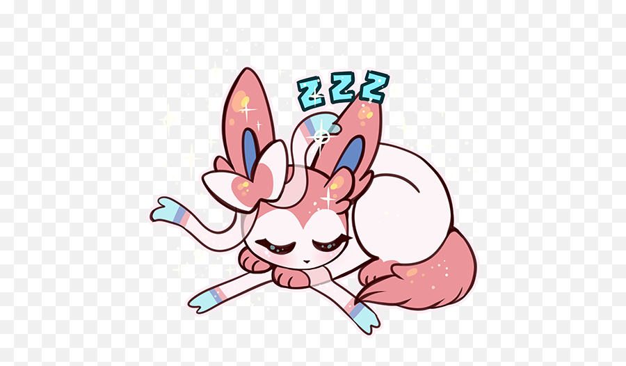 Pokemon Eeveelutions - Eevee Sticker Pack Telegram Png,Sylveon Png