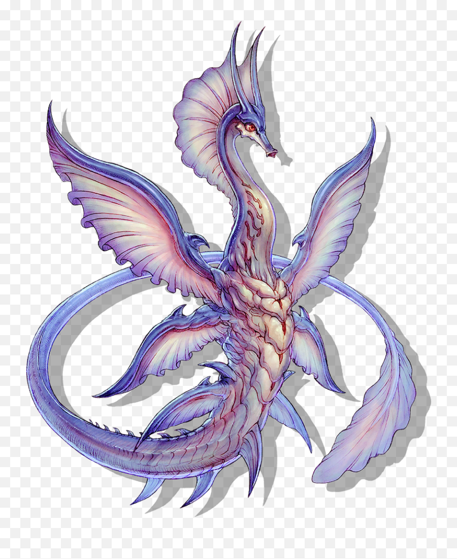 Water Dragon - Terra Battle 2 Wiki Mythical Water Dragon Drawing Png,Japanese Dragon Png