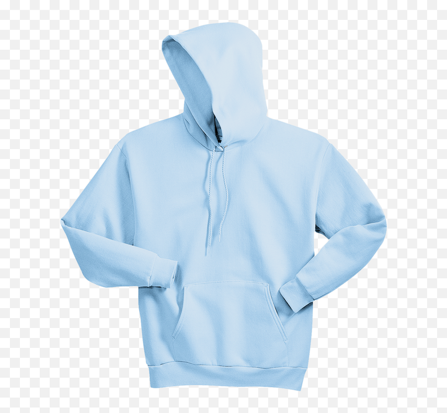 Hoodie Clipart Blue Transparent - Pale Pink Hanes 50 50 Hooded Sweatshirt Png,White Hoodie Png