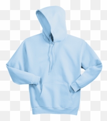 Hoodie Clipart Blue Transparent - Pale Pink Hanes 50 50 Hooded Sweatshirt Png,White Hoodie Png
