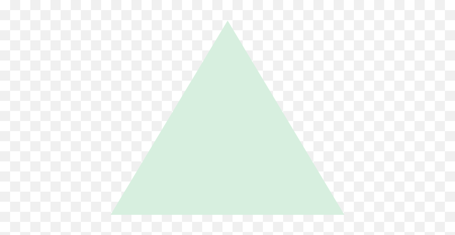 Pastel Green Triangle - White Triangle Transparent Png,Green Triangle Png