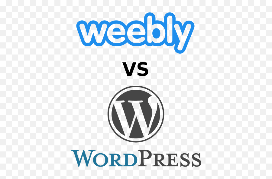 Comparison Between Wordpress And Weebly - Wordpress Png,Weebly Logo