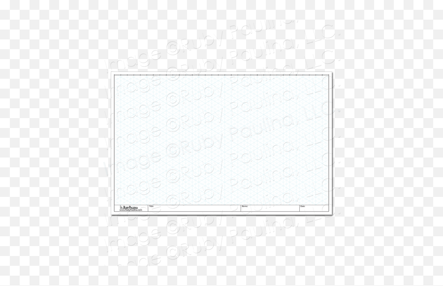 11x17 Loose Leaf Isometric Paper - Horizontal Png,Isometric Grid Png