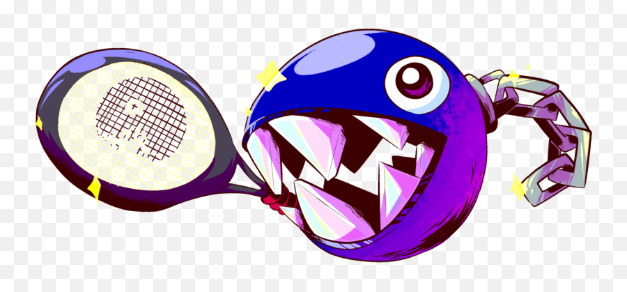 Chain Chomp Mario Tennis Aces - Warflame Racketlon Png,Mario Tennis Aces Logo