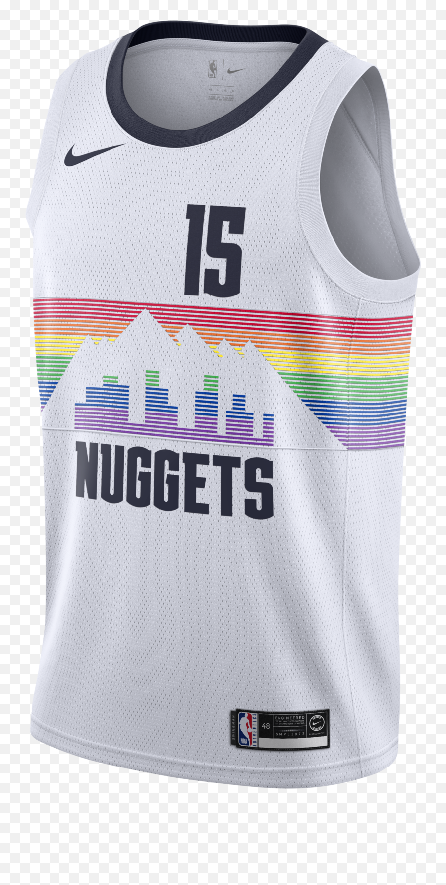 Denver Nuggets Jersey City Edition - Nikola Jokic Swingman White Jersey Png,Denver Nuggets Logo Png