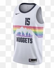 Denver Nuggets Jersey City Edition - Nikola Jokic Swingman White Jersey Png,Denver Nuggets Logo Png