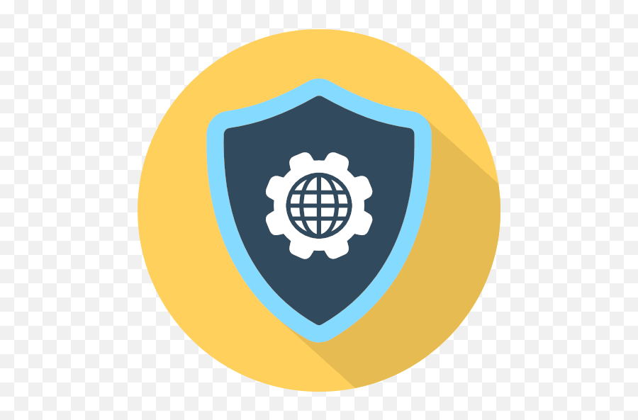 Earth Security Settings Shield Icon - Website Design Png,Webpages Icon