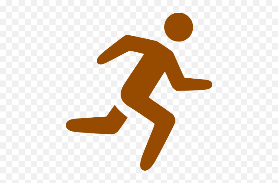 Brown Running Icon - Running Icon Png Black,No Running Icon
