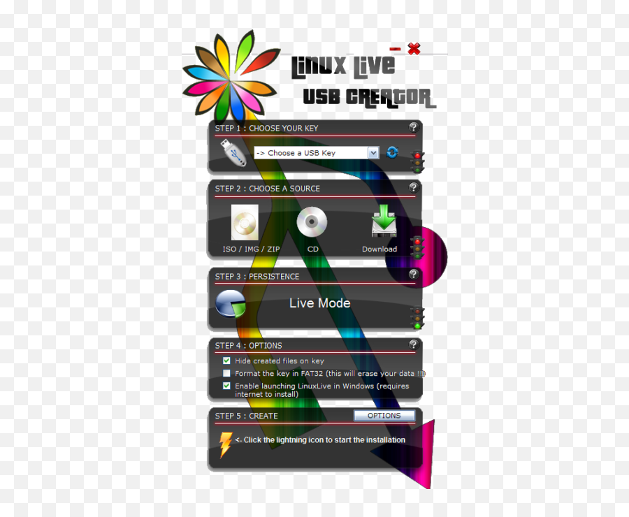 Question How To Make Linux Bootable Usb - Os Today Linuxlive Usb Creator Png,Volume Icon Grayed Out