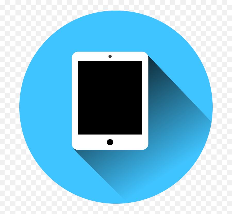 Blue Computer Icon Angle Png Clipart - Tablet Clipart,Phone Computer Tablet Icon Free