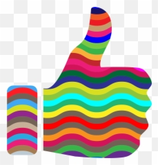 Download Hd This Free Icons Png Design Of Prismatic Thumbs - Rainbow Up Transparent