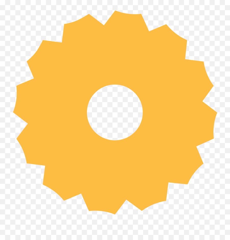 Gears Illustration In Png Svg - Dot,Settings Gear Icon Yellow