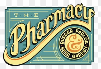 The History Evolution Of Logos - Pharmacy Burger Parlor Beer Garden png